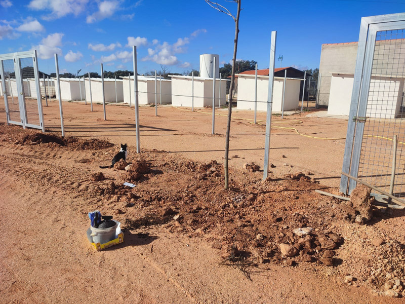 Neue Albeugue la Esperanza - Bauarbeiten 2021 Neue Albeugue la Esperanza - Bauarbeiten 2021