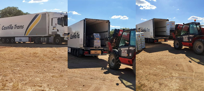 VETO Spendenankunft in der Albergeue Villarobledo VETO Spendenankunft in der Albergeue Villarobledo